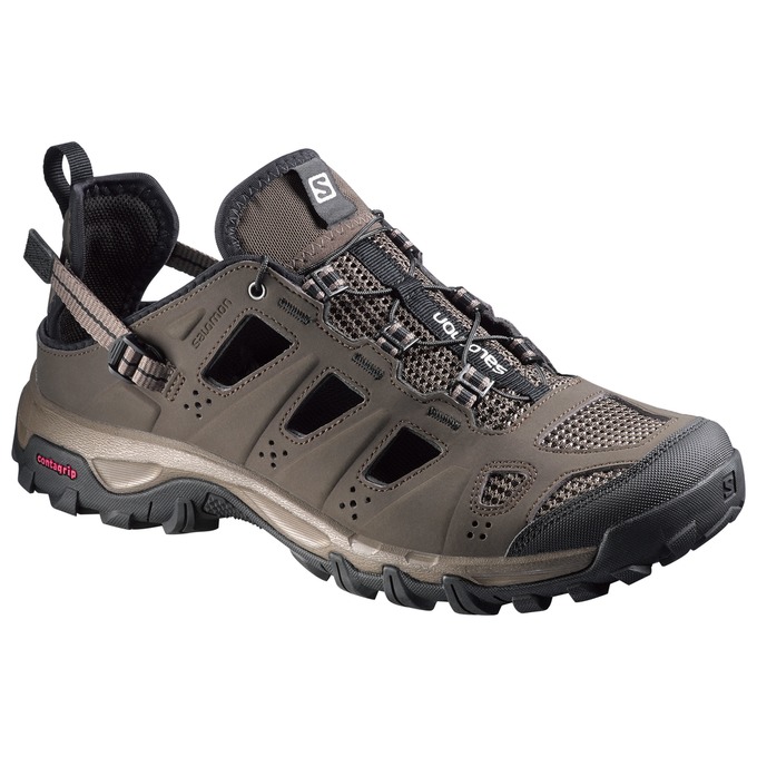 Salomon Singapore Mens Water Shoe - EVASION CABRIO Brown Black | 59471-NMSH